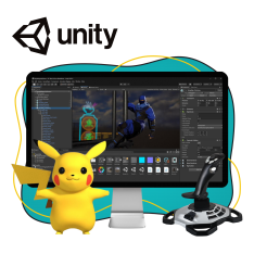Мир игр на Unity 2D на популярном движке + AI-помощники - КИБЕРшкола программирования для детей, компьютерные курсы для школьников, начинающих и подростков - KIBERone г. Владимир