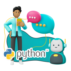 Умный чат-бот на Python - КИБЕРшкола программирования для детей, компьютерные курсы для школьников, начинающих и подростков - KIBERone г. Владимир