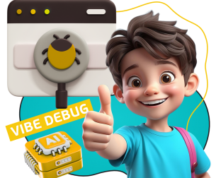 Тестирование & Vibe Debug. Охотники за багами - КИБЕРшкола программирования для детей, компьютерные курсы для школьников, начинающих и подростков - KIBERone г. Владимир